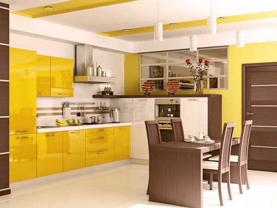 желтые кухни