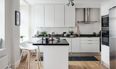 Белый Кухонный Гарнитур В Интерьере Фото